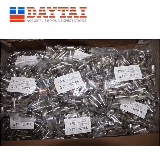 Adaptador IEC macho a F hembra Conector CATV